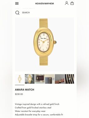 Heaven Mayhem Amara Watch (NIB)
